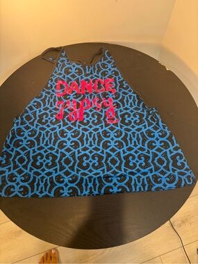 Zumba Dance Gypsy Tank Royal Blue XXL - NWT -